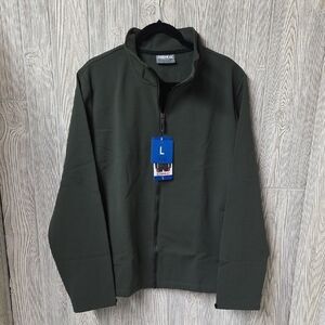 32 Degrees Heat Softshell Long Sleeve Green Full-Zip Jacket Mens Size Large NWT